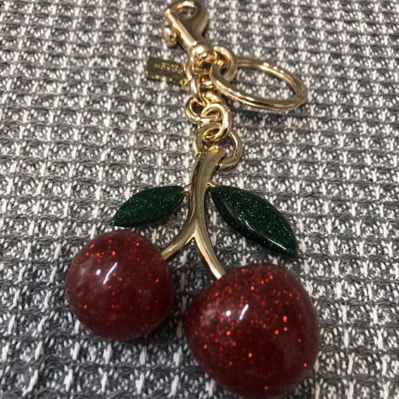 Coach Gold and Red Cherry Key Holder - Picture 2 of 7